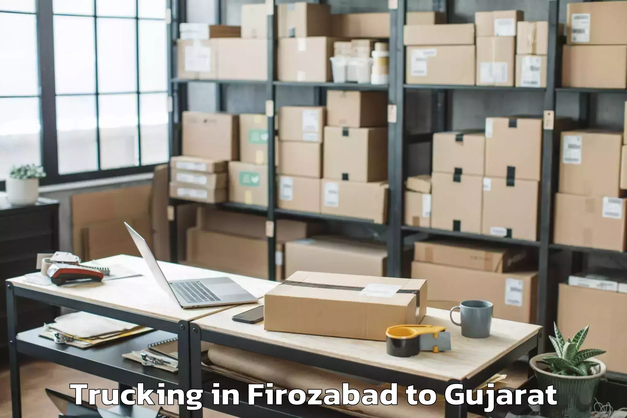 Discover Firozabad to Vaghodia Ina Trucking